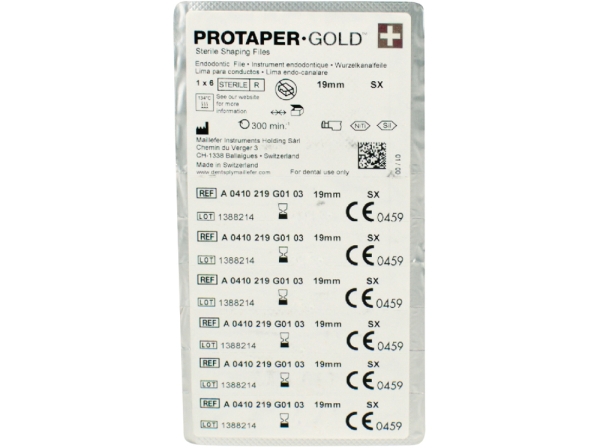 PROTAPER Gold SX 19mm 6pcs
